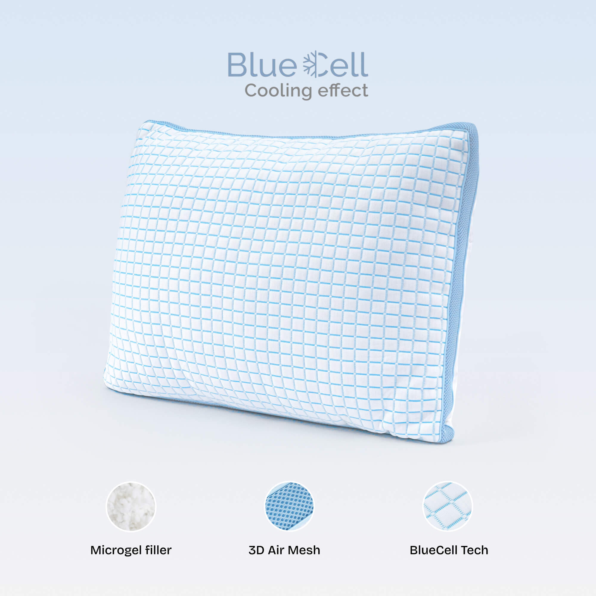 Chłodząca Poduszka Mikrożelowa 3D BlueCell Tech