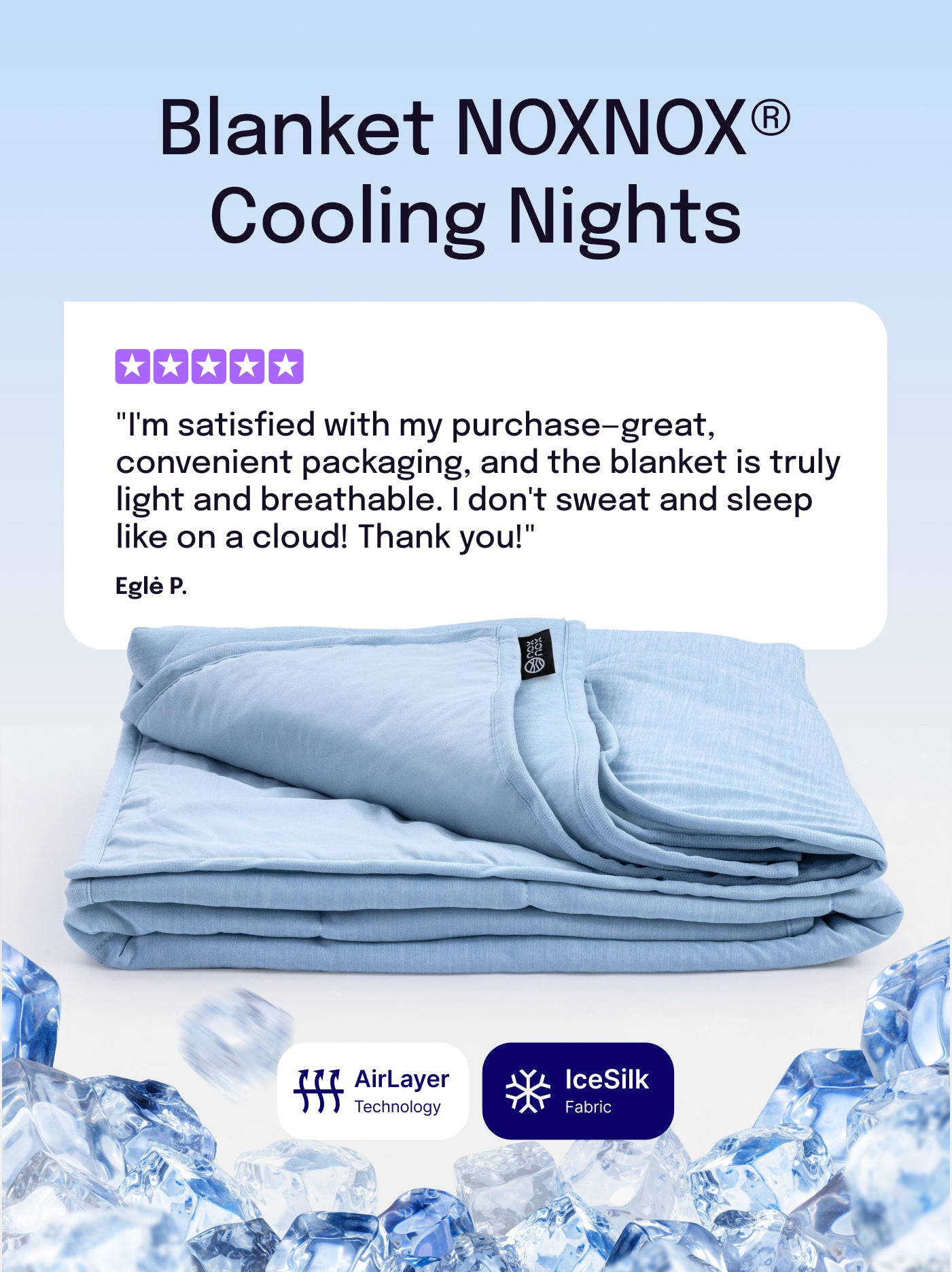 Kołdra chłodząca NOXNOX® Cooling Nights