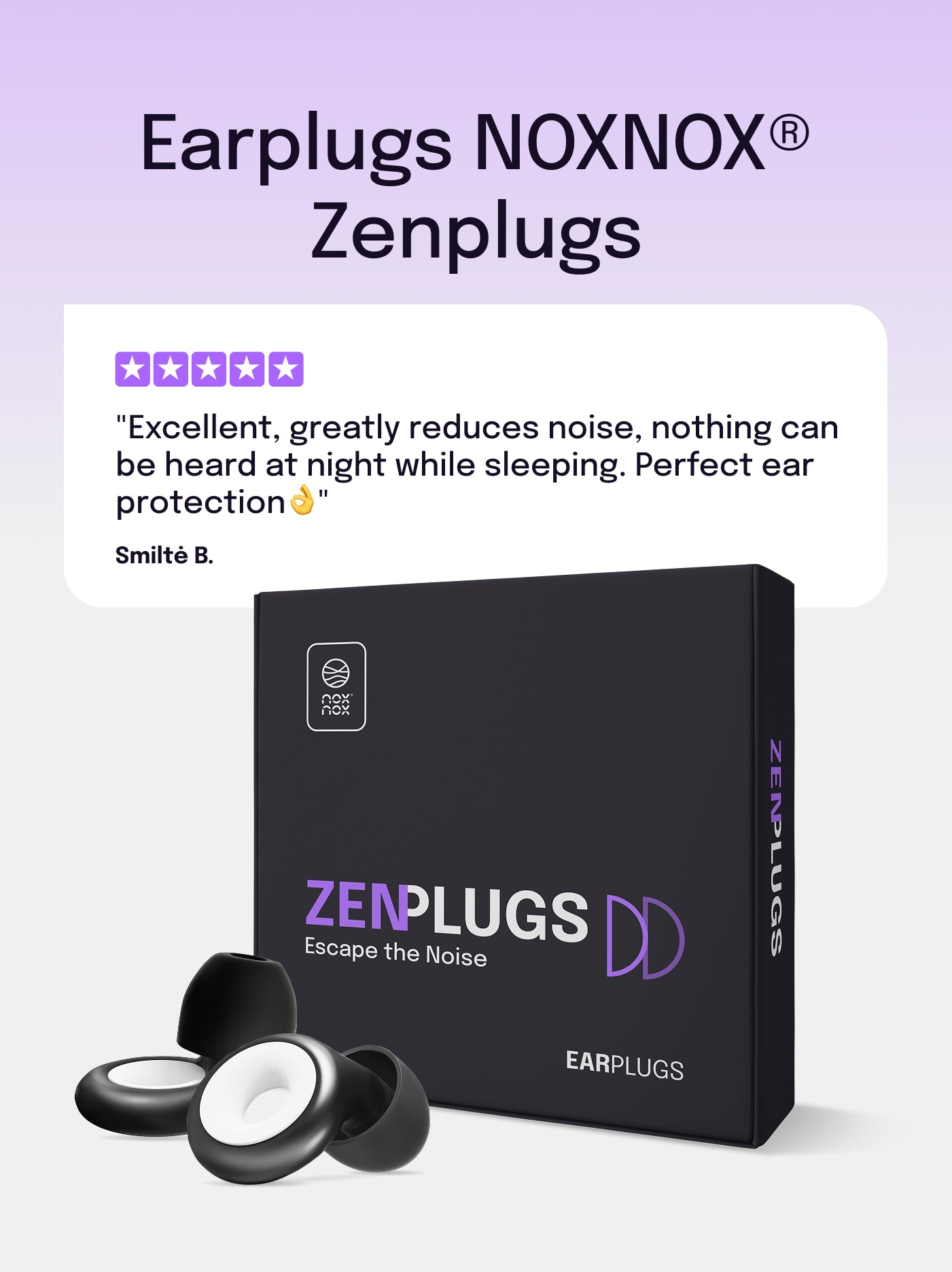 Zatyczki/stopery do uszu NOXNOX® Zenplugs