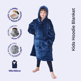 Dziecięcy polarowy kocobluz z kapturem