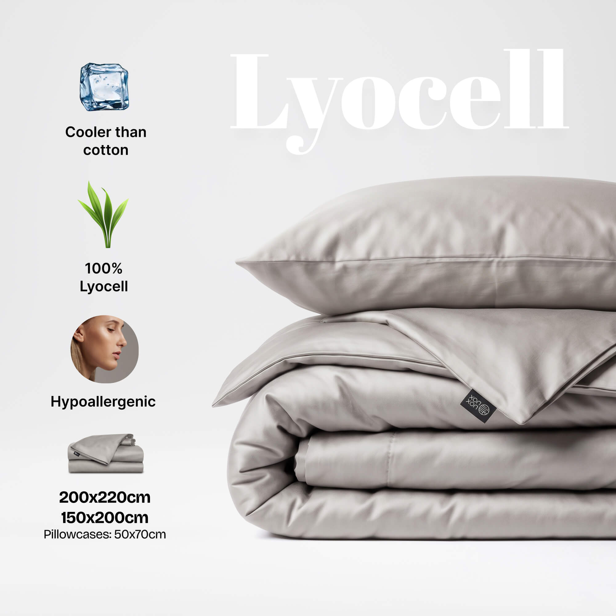 Zestaw pościeli z lyocellu eukaliptusowego