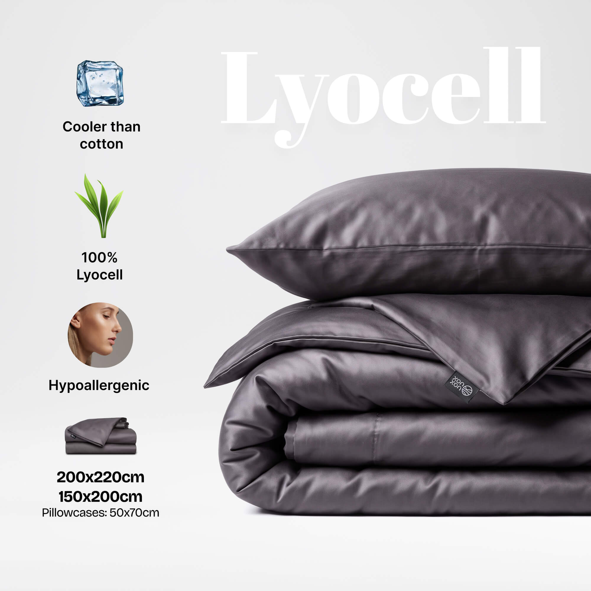 Zestaw pościeli z lyocellu eukaliptusowego