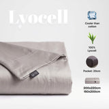Prześcieradło z gumką Lyocell 200×220 cm – Eukaliptus