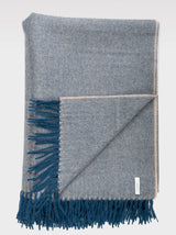 Pled Alpaka Herringbone Deep Blue