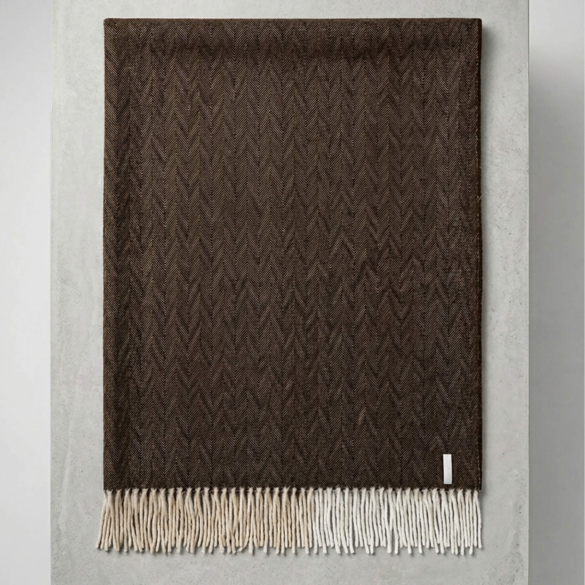 Pled Alpaka Herringbone Chocolate