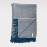 Pled Alpaka Herringbone Deep Blue